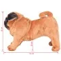 Perro pug de peluche de pie marrón claro XXL by , Stuffed animals - Ref: Foro24-91331, Price: 55,96 €, Discount: %
