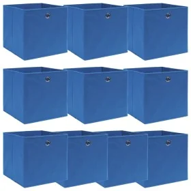 Cajas de almacenaje 10 uds tela azul 32x32x32 cm von , Aufbewahrungskörbe - Ref: Foro24-288339, Preis: 47,69 €, Rabatt: %