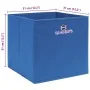 Cajas de almacenaje 10 uds tela azul 32x32x32 cm von , Aufbewahrungskörbe - Ref: Foro24-288339, Preis: 47,69 €, Rabatt: %