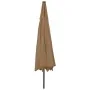 Sombrilla de jardín con luces LED gris taupe 400 cm by , Umbrellas - Ref: Foro24-312533, Price: 100,13 €, Discount: %