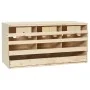 Ponedero para gallinas 3 compartimentos madera pino 72x33x38 cm von , Eierbrutapparate - Ref: Foro24-170654, Preis: 76,74 €, ...