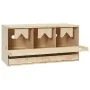 Ponedero para gallinas 3 compartimentos madera pino 72x33x38 cm von , Eierbrutapparate - Ref: Foro24-170654, Preis: 76,74 €, ...