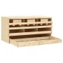 Ponedero para gallinas 3 compartimentos madera pino 72x33x38 cm von , Eierbrutapparate - Ref: Foro24-170654, Preis: 76,74 €, ...