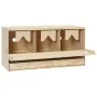 Ponedero para gallinas 3 compartimentos madera pino 72x33x38 cm von , Eierbrutapparate - Ref: Foro24-170654, Preis: 76,74 €, ...