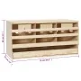 Ponedero para gallinas 3 compartimentos madera pino 72x33x38 cm von , Eierbrutapparate - Ref: Foro24-170654, Preis: 76,74 €, ...
