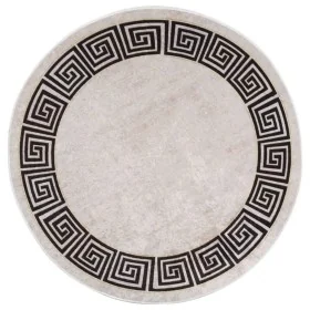 Alfombra lavable antideslizante beige claro φ120