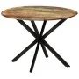 Mesa de comedor madera maciza reciclada y acero 110x78 cm by , Kitchen and dining tables - Ref: Foro24-338455, Price: 246,97 ...
