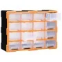 Organizador multicajones con 16 cajones medianos 52x16x37 cm by , Toolboxes - Ref: Foro24-149601, Price: 58,38 €, Discount: %