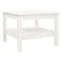 Mesa de centro de madera maciza de pino blanco 55x55x40 cm by , Coffee table - Ref: Foro24-814270, Price: 69,10 €, Discount: %