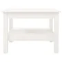 Mesa de centro de madera maciza de pino blanco 55x55x40 cm by , Coffee table - Ref: Foro24-814270, Price: 69,10 €, Discount: %