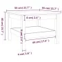 Mesa de centro de madera maciza de pino blanco 55x55x40 cm by , Coffee table - Ref: Foro24-814270, Price: 69,10 €, Discount: %