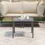 Mesa de jardín de acero gris 48x48x37 cm by , Modular outdoor sofas - Ref: Foro24-364125, Price: 32,21 €, Discount: %