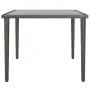 Mesa de jardín de acero gris 48x48x37 cm by , Modular outdoor sofas - Ref: Foro24-364125, Price: 32,21 €, Discount: %