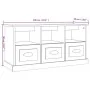 Mueble de TV madera contrachapada negro 100x35x50 cm by , TV Furniture - Ref: Foro24-816289, Price: 82,76 €, Discount: %