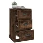 Mesita de noche madera contrachapada roble ahumado 39x39x67 cm | Foro24.es | Tu tienda online para hogar, jardín y más Foro24.es