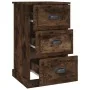 Mesita de noche madera contrachapada roble ahumado 39x39x67 cm | Foro24.es | Tu tienda online para hogar, jardín y más Foro24.es