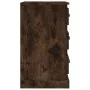 Mesita de noche madera contrachapada roble ahumado 39x39x67 cm | Foro24.es | Tu tienda online para hogar, jardín y más Foro24.es