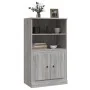 Aparador de madera contrachapada gris Sonoma 60x35,5x103,5 cm by , Sideboards - Ref: Foro24-816318, Price: 89,73 €, Discount: %