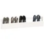 Estantes zapatos de pared 2 uds madera pino blanco 110x9x23cm de , Zapateros y organizadores de calzado - Ref: Foro24-833276,...
