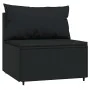Juego de jardín con cojines 4 piezas ratán sintético negro de , Sofás de exterior - Ref: Foro24-319781, Precio: 305,36 €, Des...