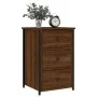 Mesita de noche madera de ingeniería roble marrón 40x36x60 cm de , Mesitas de noche - Ref: Foro24-826001, Precio: 65,87 €, De...