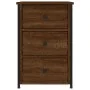 Mesita de noche madera de ingeniería roble marrón 40x36x60 cm de , Mesitas de noche - Ref: Foro24-826001, Precio: 65,87 €, De...