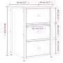 Mesita de noche madera de ingeniería roble marrón 40x36x60 cm de , Mesitas de noche - Ref: Foro24-826001, Precio: 65,87 €, De...