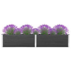 Arriate elevado de jardín WPC gris 200x50x54 cm by , Pots and planters - Ref: Foro24-318095, Price: 293,00 €, Discount: %