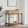 Mesa consola madera de ingeniería roble Sonoma 75x34,5x75 cm by , Side tables - Ref: Foro24-833399, Price: 89,04 €, Discount: %