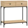 Mesa consola madera de ingeniería roble Sonoma 75x34,5x75 cm by , Side tables - Ref: Foro24-833399, Price: 89,04 €, Discount: %