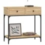 Mesa consola madera de ingeniería roble Sonoma 75x34,5x75 cm by , Side tables - Ref: Foro24-833399, Price: 89,04 €, Discount: %