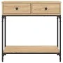 Mesa consola madera de ingeniería roble Sonoma 75x34,5x75 cm by , Side tables - Ref: Foro24-833399, Price: 89,04 €, Discount: %