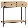Mesa consola madera de ingeniería roble Sonoma 75x34,5x75 cm by , Side tables - Ref: Foro24-833399, Price: 89,04 €, Discount: %