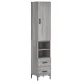 Aparador alto madera contrachapada gris Sonoma 34,5x34x180 cm de , Aparadores - Ref: Foro24-3198919, Precio: 108,61 €, Descue...