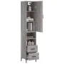 Aparador alto madera contrachapada gris Sonoma 34,5x34x180 cm de , Aparadores - Ref: Foro24-3198919, Precio: 108,61 €, Descue...