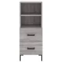 Aparador alto madera contrachapada gris Sonoma 34,5x34x180 cm de , Aparadores - Ref: Foro24-3198919, Precio: 108,61 €, Descue...