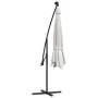Sombrilla voladiza jardín con luces LED palo acero arena 350 cm by , Umbrellas - Ref: Foro24-44523, Price: 133,86 €, Discount: %