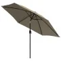 Sombrilla de jardín con palo de metal taupe 300 cm de , Sombrillas - Ref: Foro24-44500, Precio: 62,80 €, Descuento: %