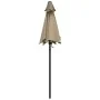 Sombrilla de aluminio gris topo 200x224 cm by , Umbrellas - Ref: Foro24-47207, Price: 46,25 €, Discount: %