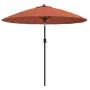 Sombrilla de jardín con palo de aluminio terracota 270 cm von , Sonnenschirme - Ref: Foro24-47309, Preis: 79,96 €, Rabatt: %