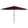 Sombrilla de jardín con palo de metal rojo burdeos 390 cm von , Sonnenschirme - Ref: Foro24-47382, Preis: 82,21 €, Rabatt: %