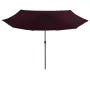 Sombrilla de jardín con palo de metal rojo burdeos 390 cm von , Sonnenschirme - Ref: Foro24-47382, Preis: 82,21 €, Rabatt: %