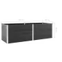 Arriate de WPC gris 300x50x91 cm von , Töpfe und Pflanzgefäße - Ref: Foro24-49062, Preis: 678,70 €, Rabatt: %