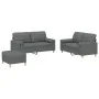 Juego de sofás con cojines 3 piezas tela gris oscuro von , Sofas - Ref: Foro24-3201299, Preis: 486,83 €, Rabatt: %