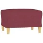 Juego de sofás con cojines 3 piezas tela rojo tinto by , Sofas - Ref: Foro24-3201336, Price: 505,78 €, Discount: %