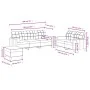 Juego de sofás con cojines 3 piezas tela rojo tinto by , Sofas - Ref: Foro24-3201336, Price: 505,78 €, Discount: %