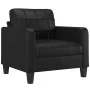 Juego de sofás con cojines 4 piezas cuero sintético negro by , Sofas - Ref: Foro24-3201343, Price: 665,97 €, Discount: %