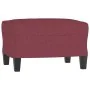 Juego de sofás con cojines 3 piezas tela rojo tinto | Foro24.es | Tu tienda online para hogar, jardín y más Foro24.es