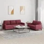 Juego de sofás con cojines 2 piezas tela rojo tinto de , Sofás - Ref: Foro24-3201466, Precio: 433,83 €, Descuento: %