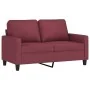 Juego de sofás con cojines 2 piezas tela rojo tinto de , Sofás - Ref: Foro24-3201466, Precio: 433,83 €, Descuento: %